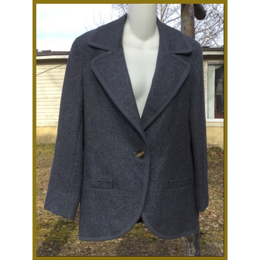 Dark Grey Wool Blazer, NICE!!